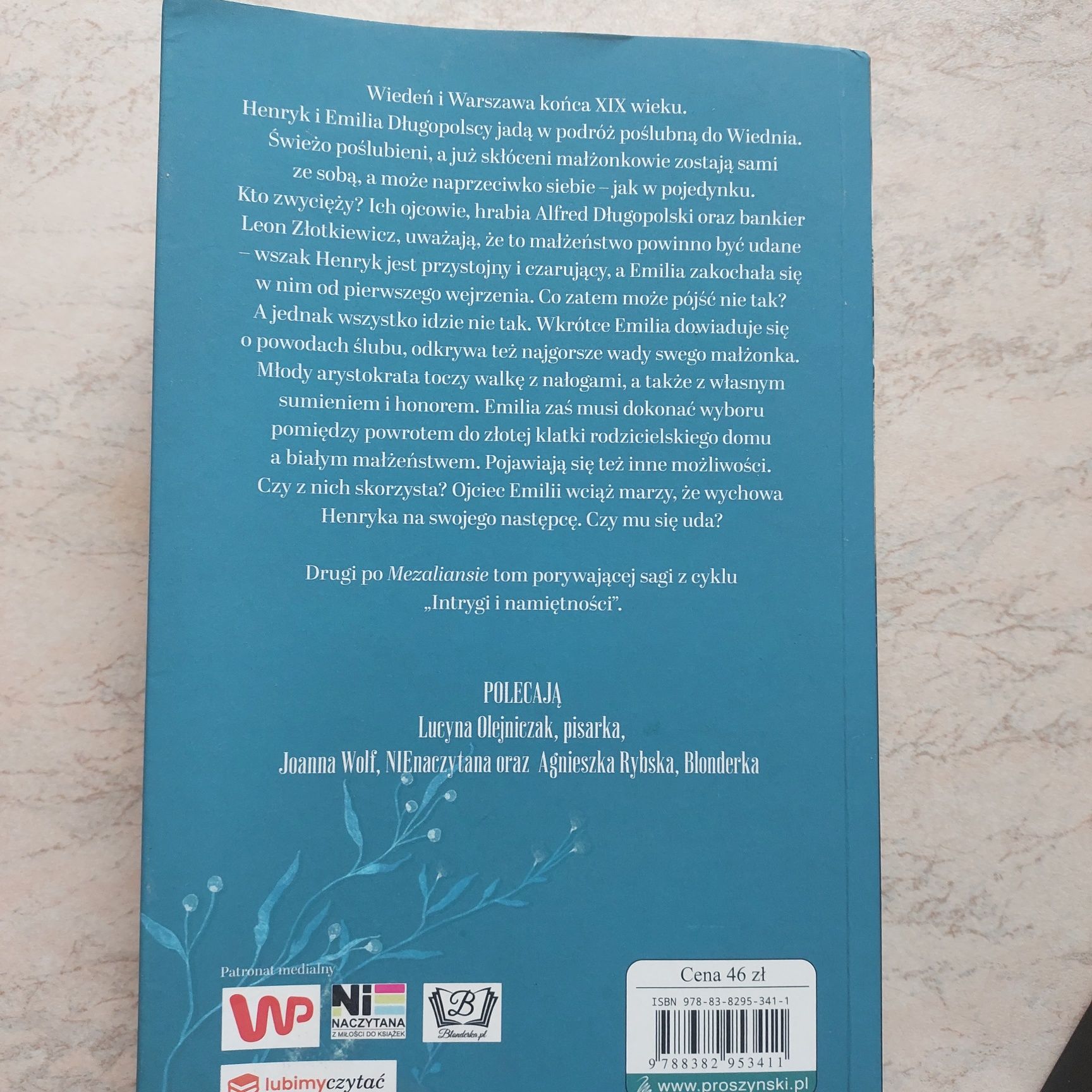 Zestaw 3 książek Intrygi i namiętności E.Pytlarz Mezalians,Zdrada, Poj