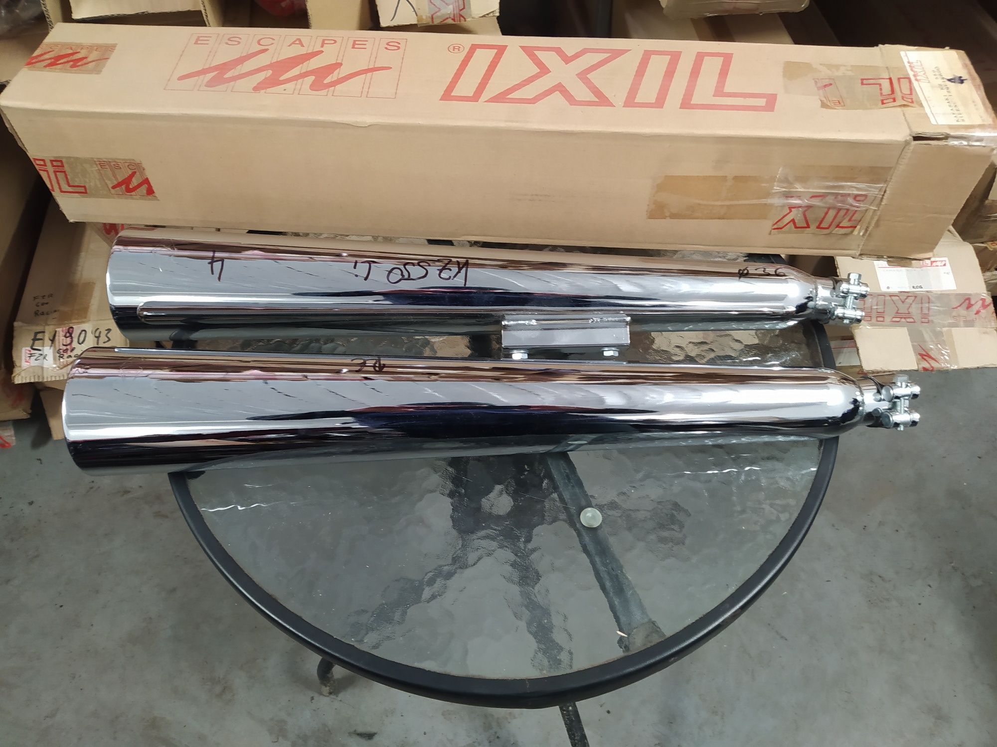Kawasaki KZ 550 wydech tłumik IXIL Lewy Prawy Chrom