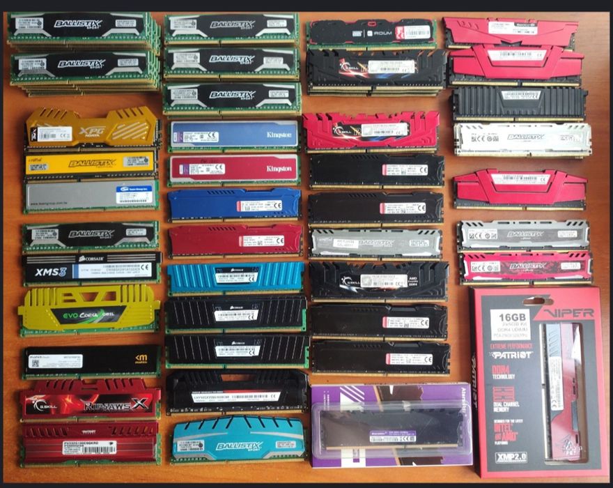 Ігрова оперативна пам'ять у радіаторах DDR3/4 2/4/8Gb 1333-3200MHz