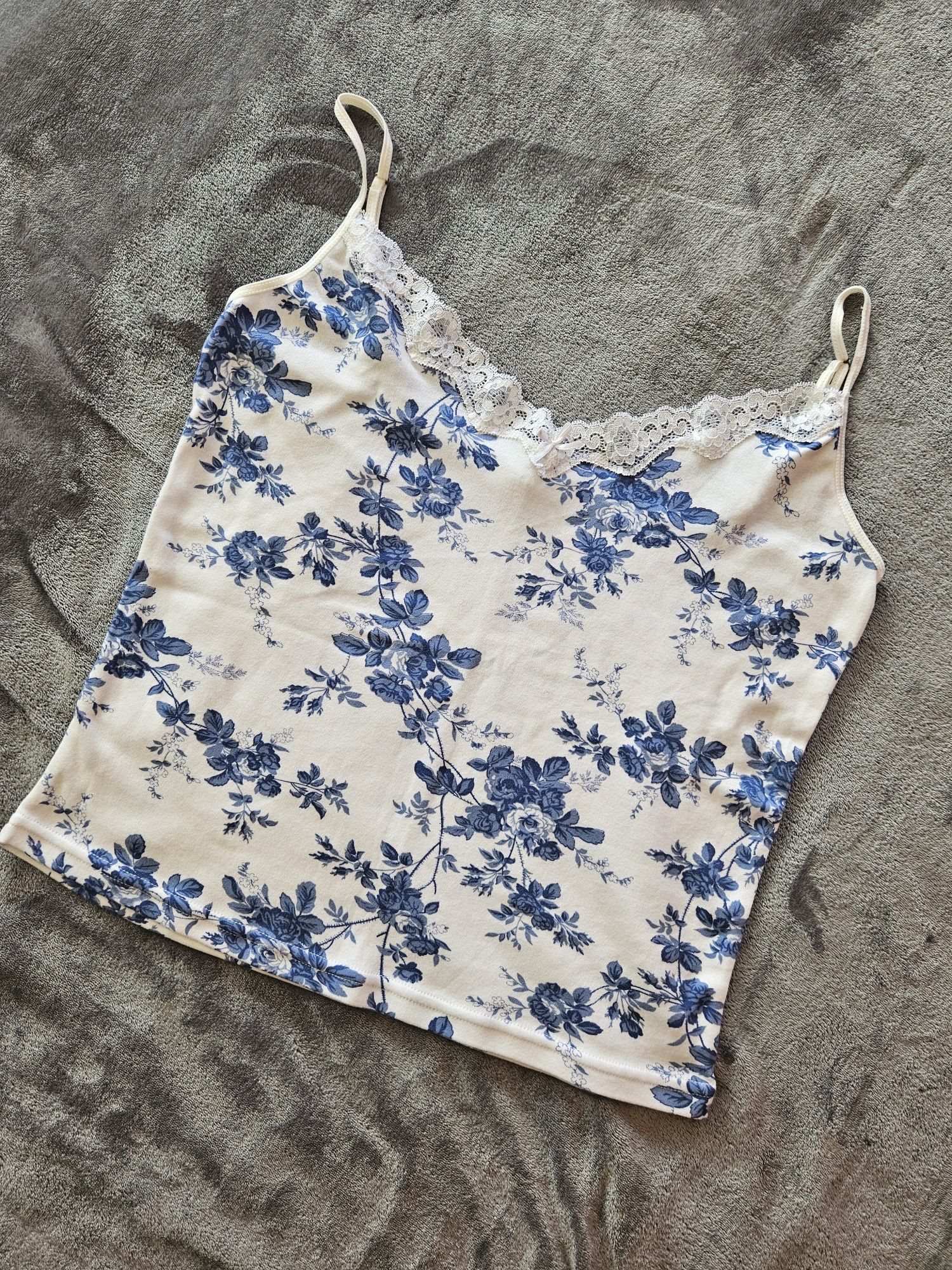 Krótki top na ramiączkach XL 100 bawełna|cotton sleepwear