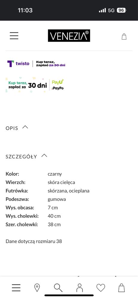 Venezia 100% skora dlugie kozaki kowbojki przed za kolano klamra obcas