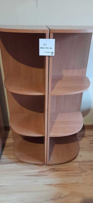 Regał 2 sztuki 103 x 34 x 34