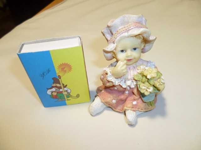 Маленькая статуэтка 6 см девочка керамика