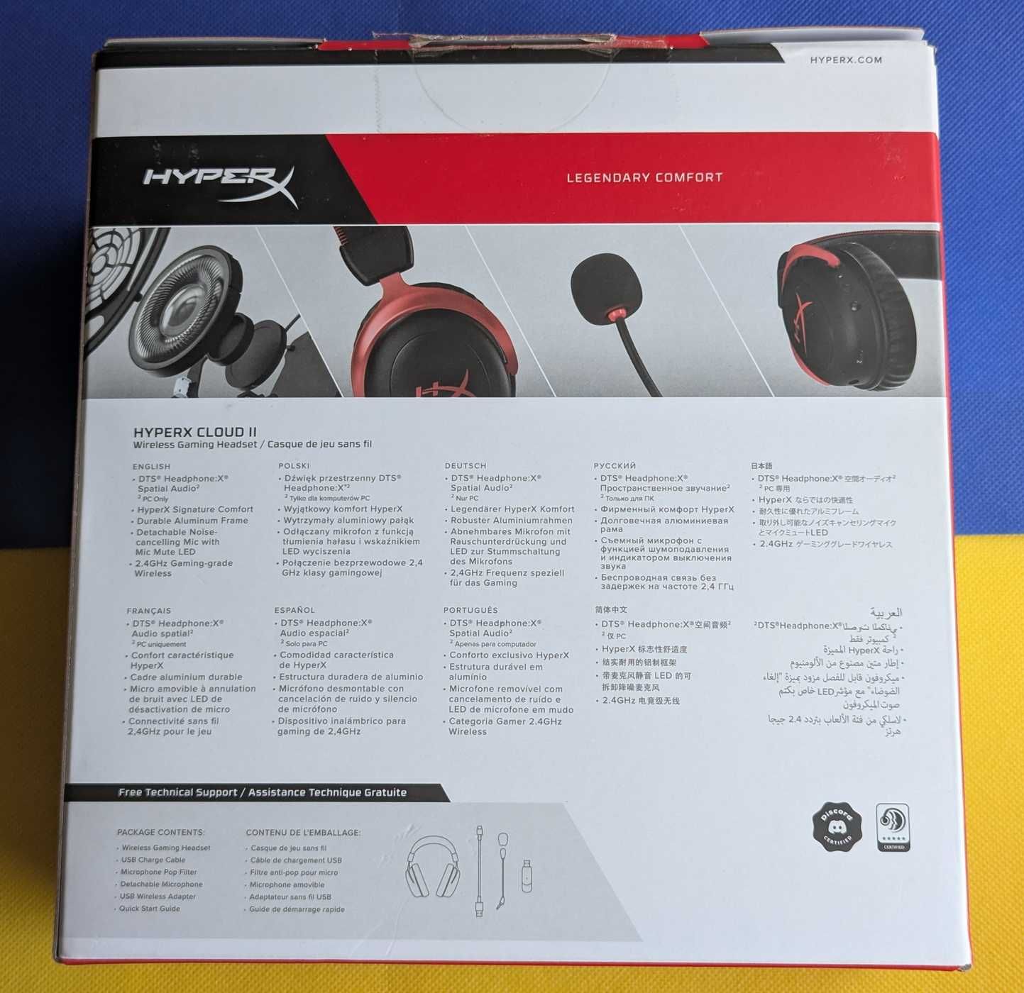 нові Open Box з США HyperX Cloud II Wireless 30 годин просторовий звук