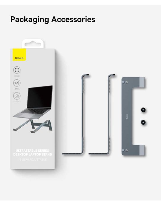Підставка ноутбука Baseus UltraStable Desktop Laptop Stand Grey, новий
