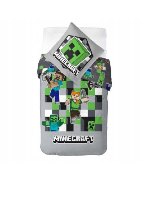POŚCIEL DZIECIĘCA 140x200 Minecraft Creeper Steve GRACZA