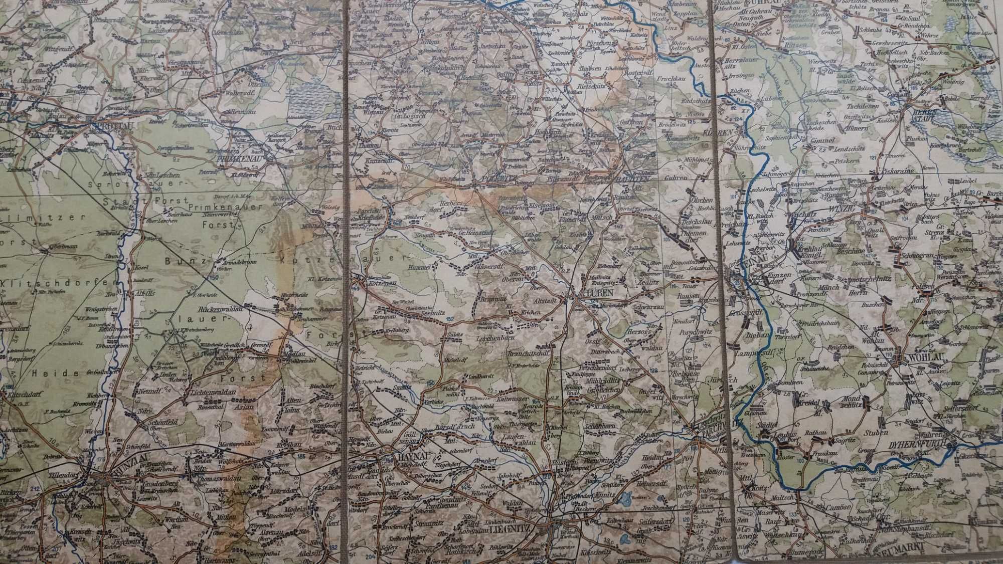 Mapa przedwojenna okolic Dolnego Śląska