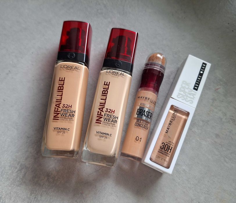 Wielka paka kosmetyków NAM, MAC, L'Oréal, Maybelline + pędzle