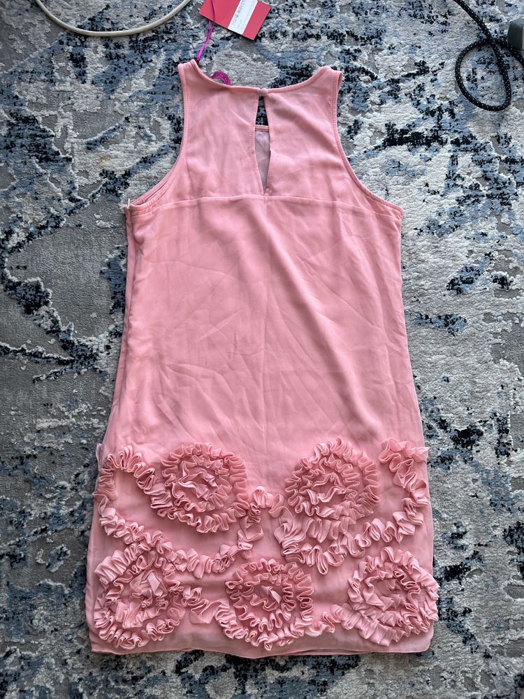 40 boohoo nowa z metka sukienka różowa kwiaty