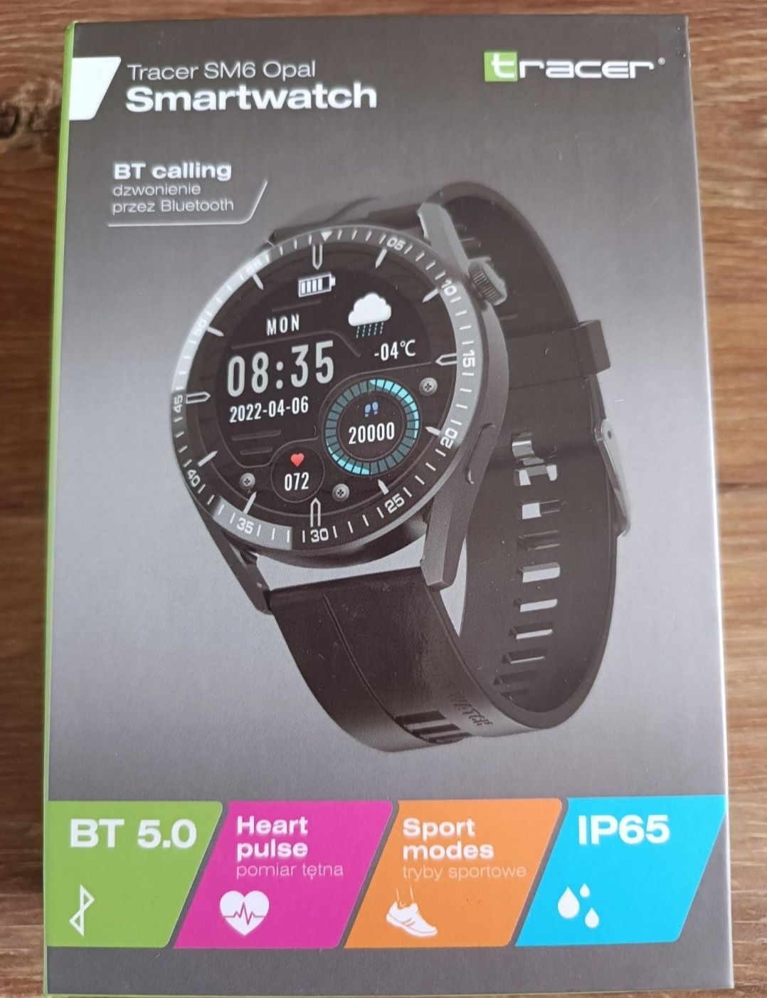 NOWy smartwach SM 6 OPAL