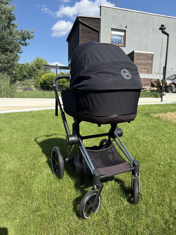 *** Cybex Priam 4.0 Deep Black Chrome 3w1 gondola+spacerówka  ***