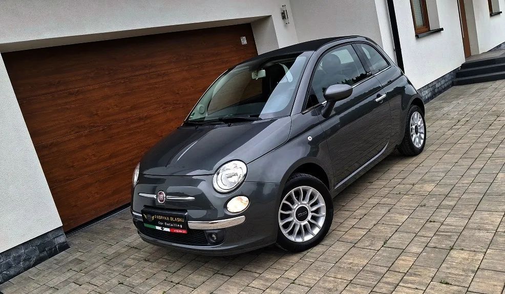 Fiat 500 *Skóra*klimatyzacja*chrom*halogeny*alu*serwis ASO*