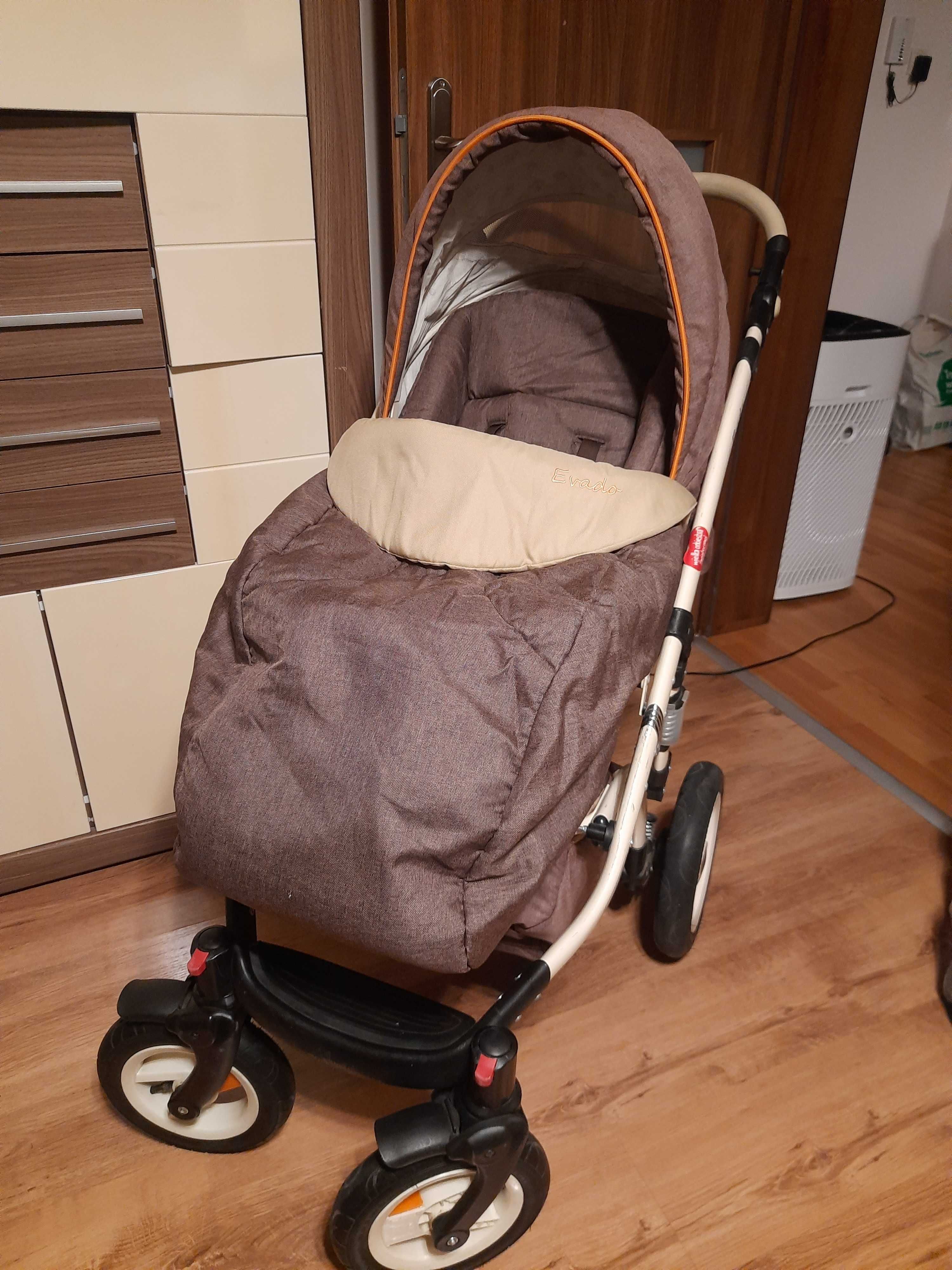 Wózek dziecięcy 2w1 Wiejar Evado gondola ze spacerówką