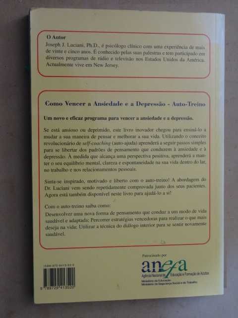 Como Vencer a Ansiedade e a Depressão de Joseph J. Luciani - 1ª Edição