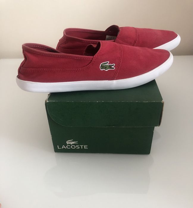 Кеды Lacoste red