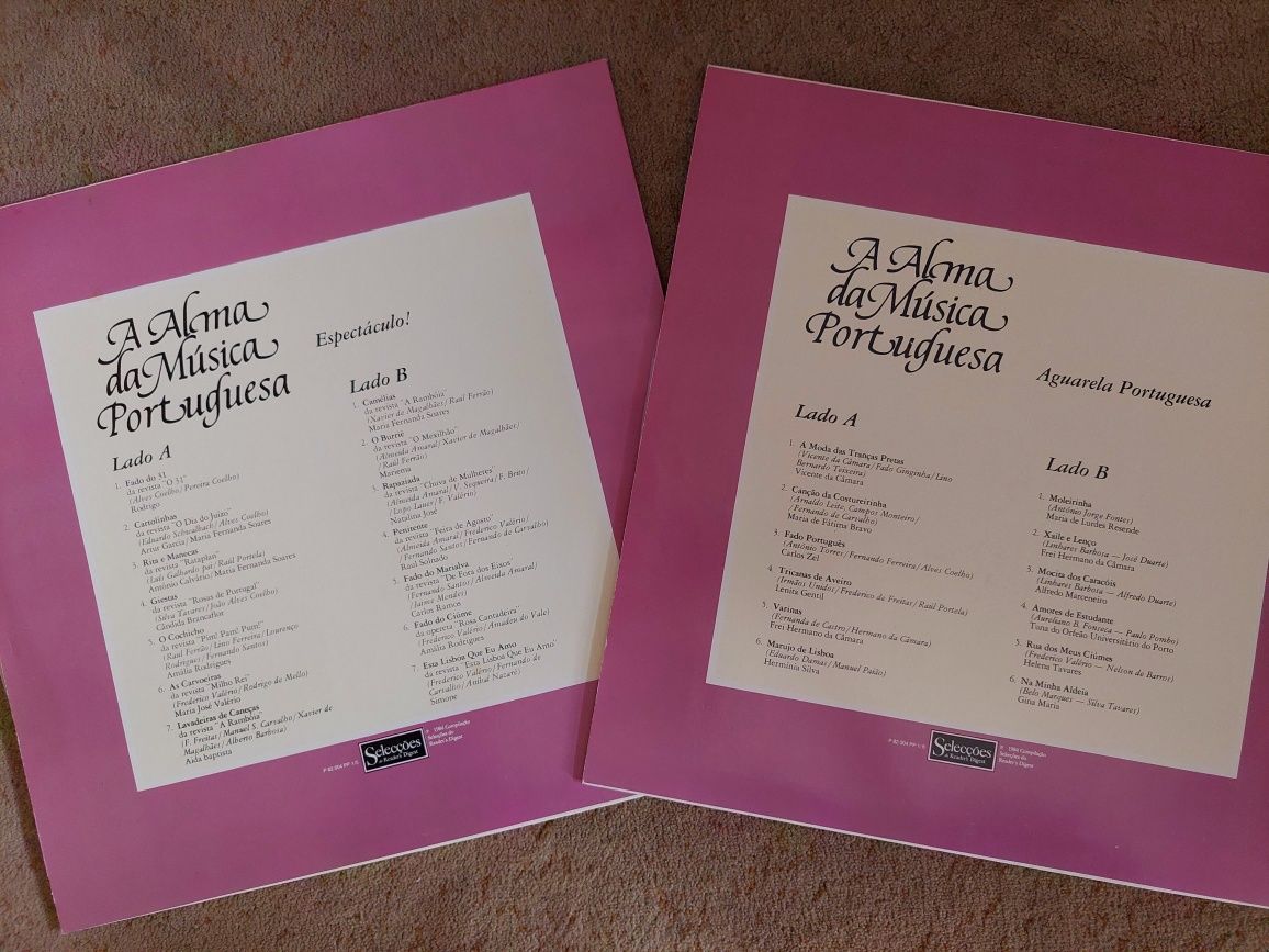 Discos de Vinil Caixa com 8 LP's "A alma da música portuguesa"