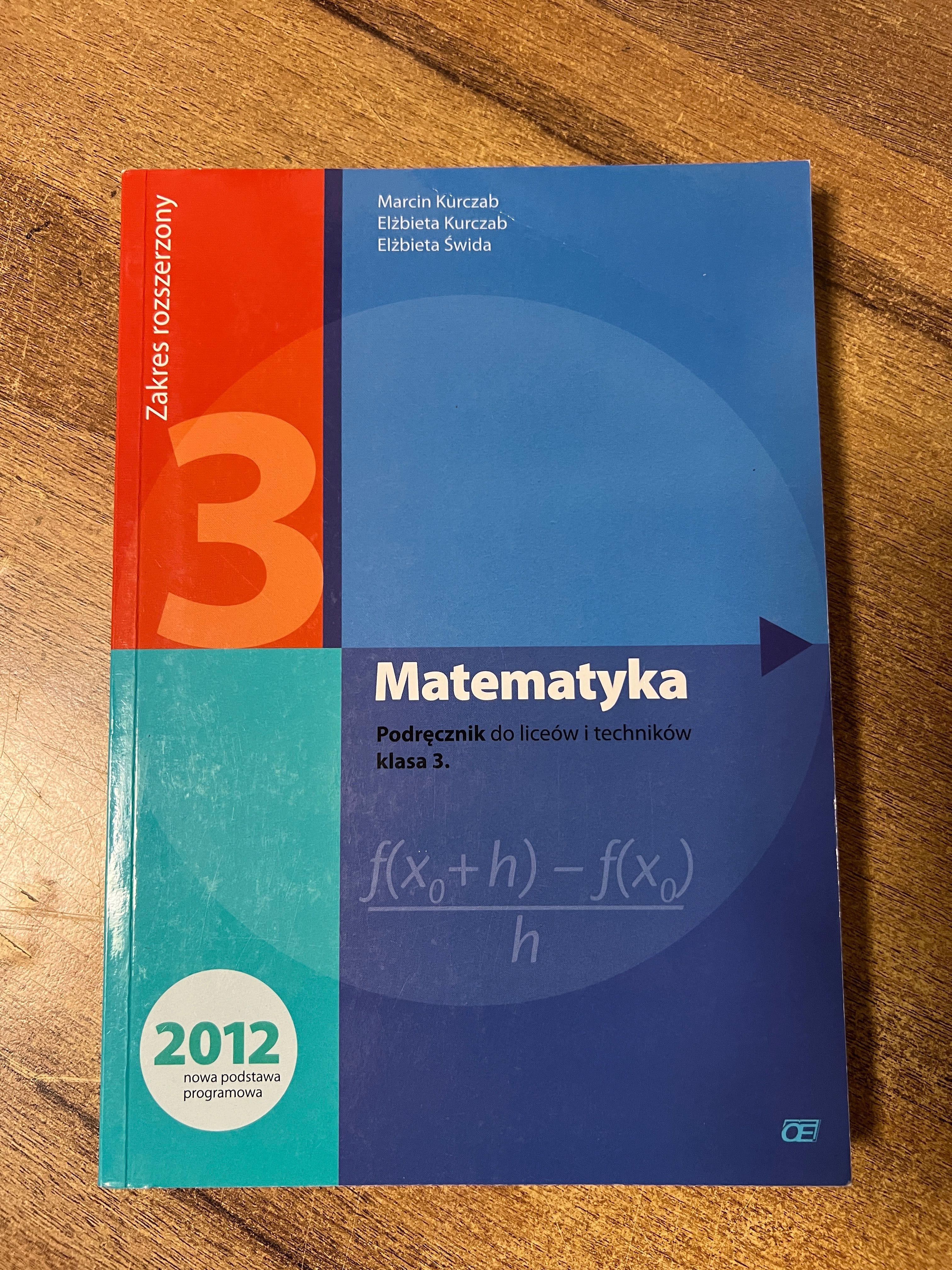 Matematyka podręcznik i zbiór zadań dla liceum i techników kl.3 kpl.