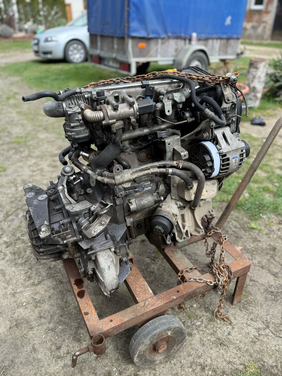 Silnik Opel Astra H 1.9 CDTI 120KM Z19DT + skrzynia + alternator