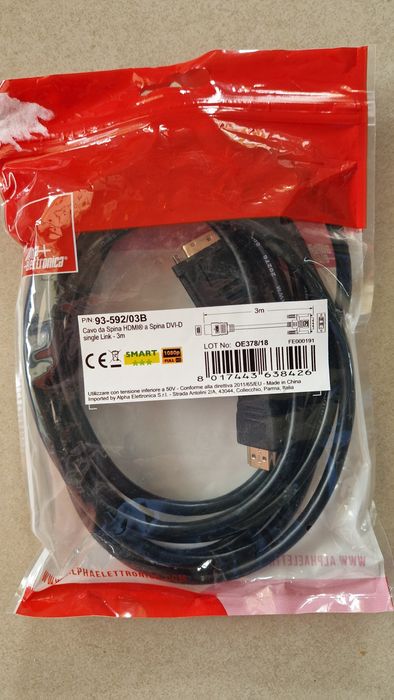 Cabo HDMI - DVI-D single link