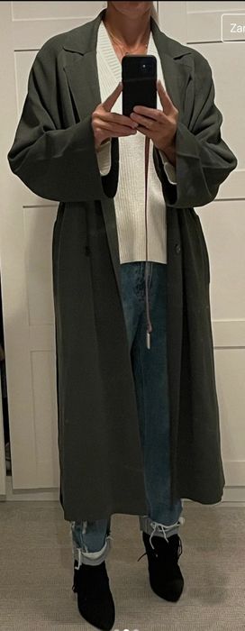 Dzianinowy płaszcz Massimo dutti s