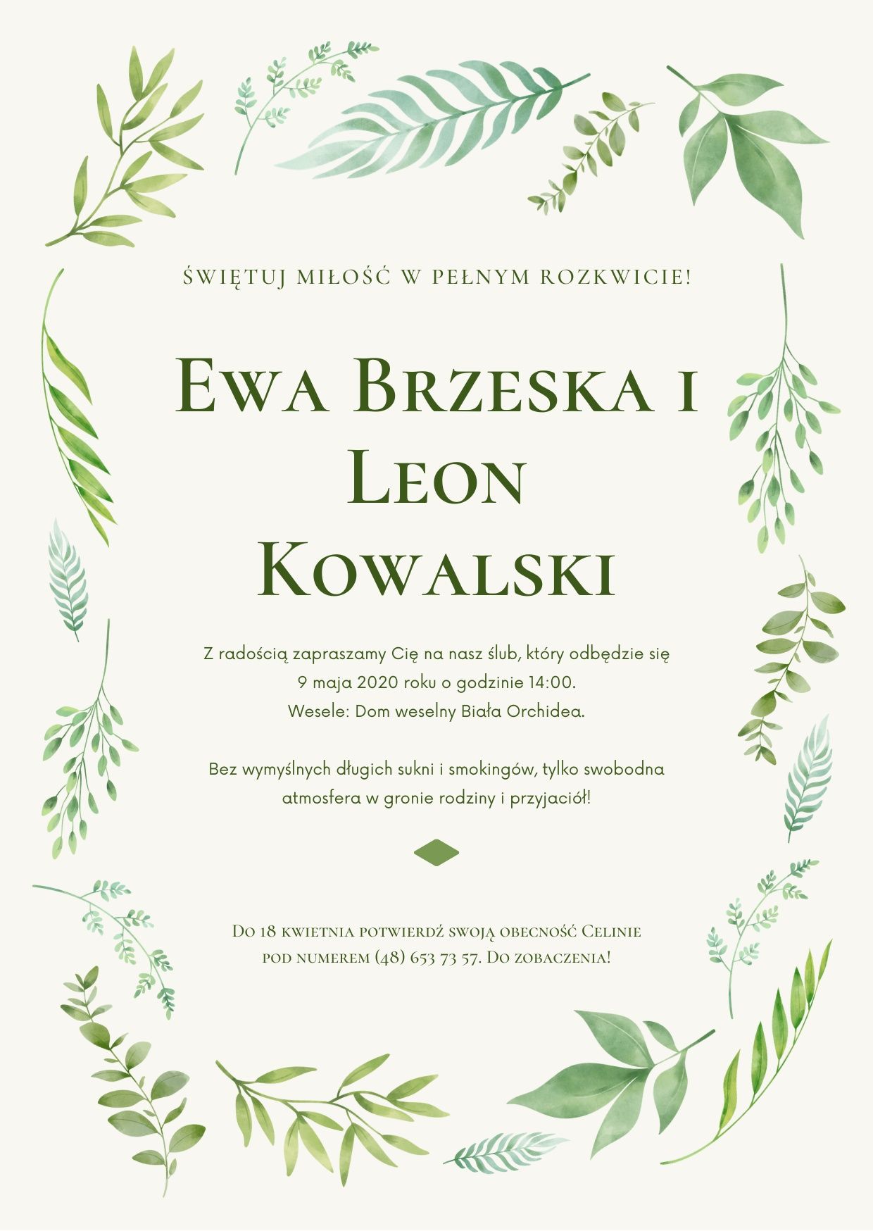 Zaproszenia ślubne