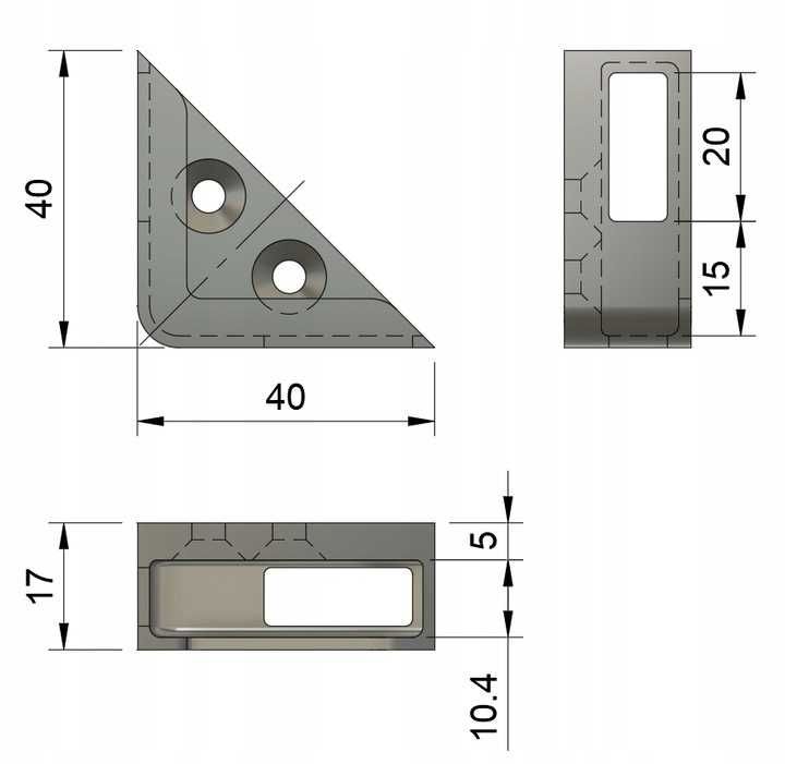 OUTLET Uniwersalny uchwyt na ścianę do tabletu 10mm