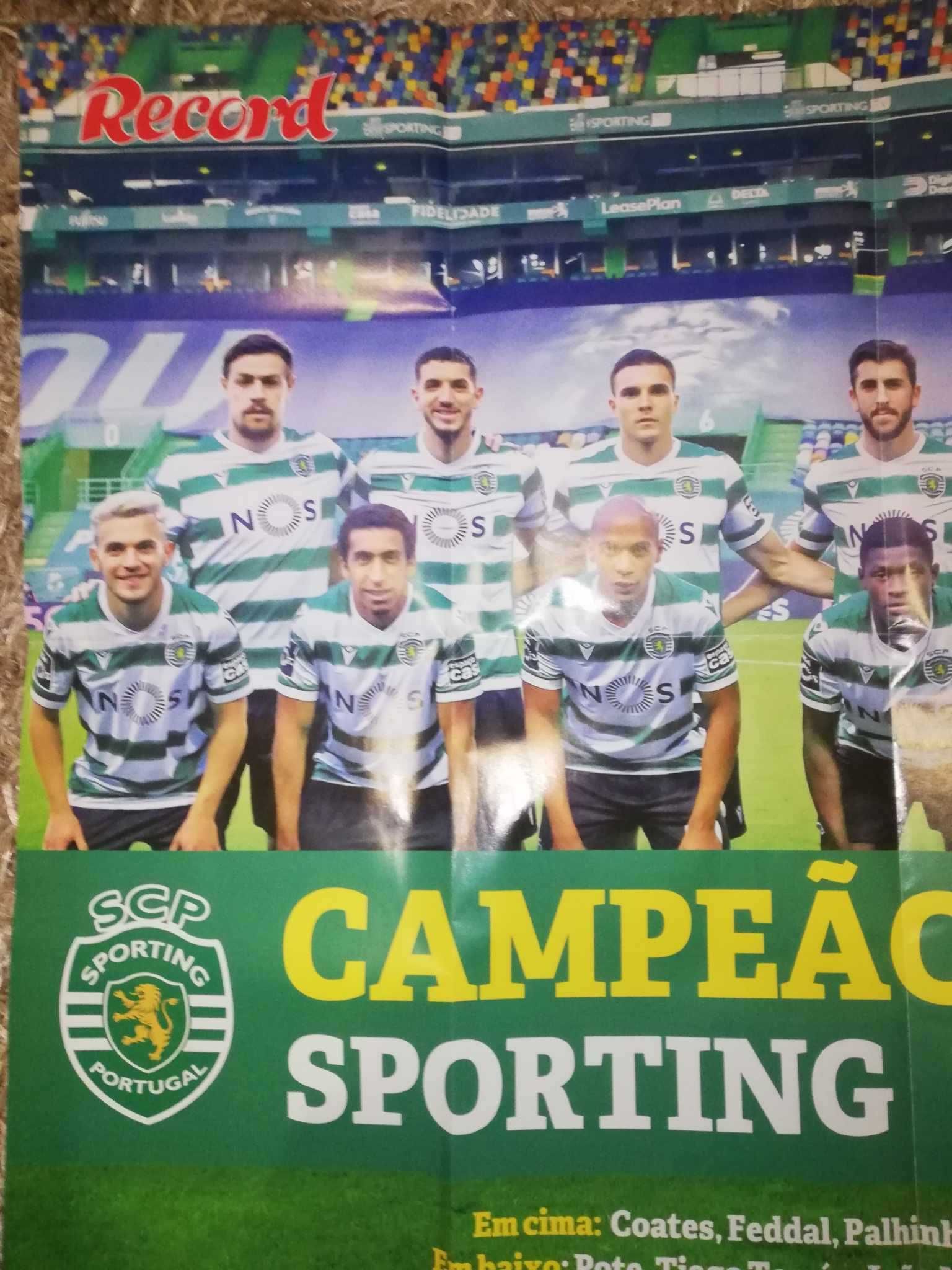 Poster gigante do Sporting campeão nacional