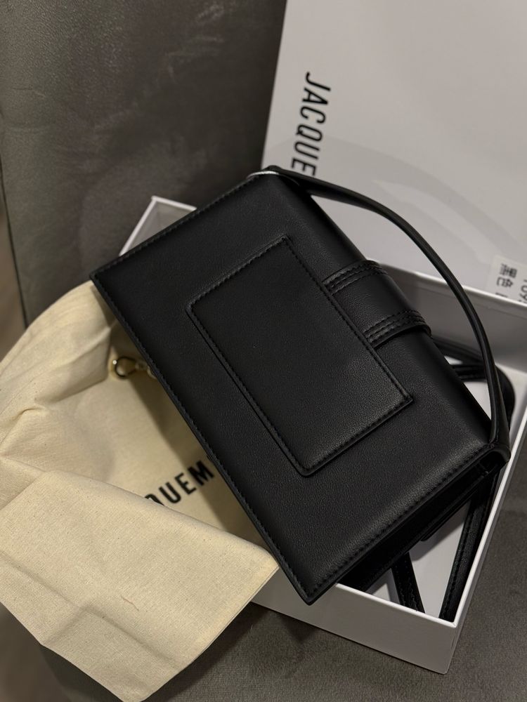 Сумка Jacquemus Le Bambino Grand Black натуральная кожа