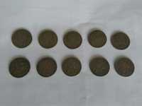 10 moedas de 50 centavos 1968