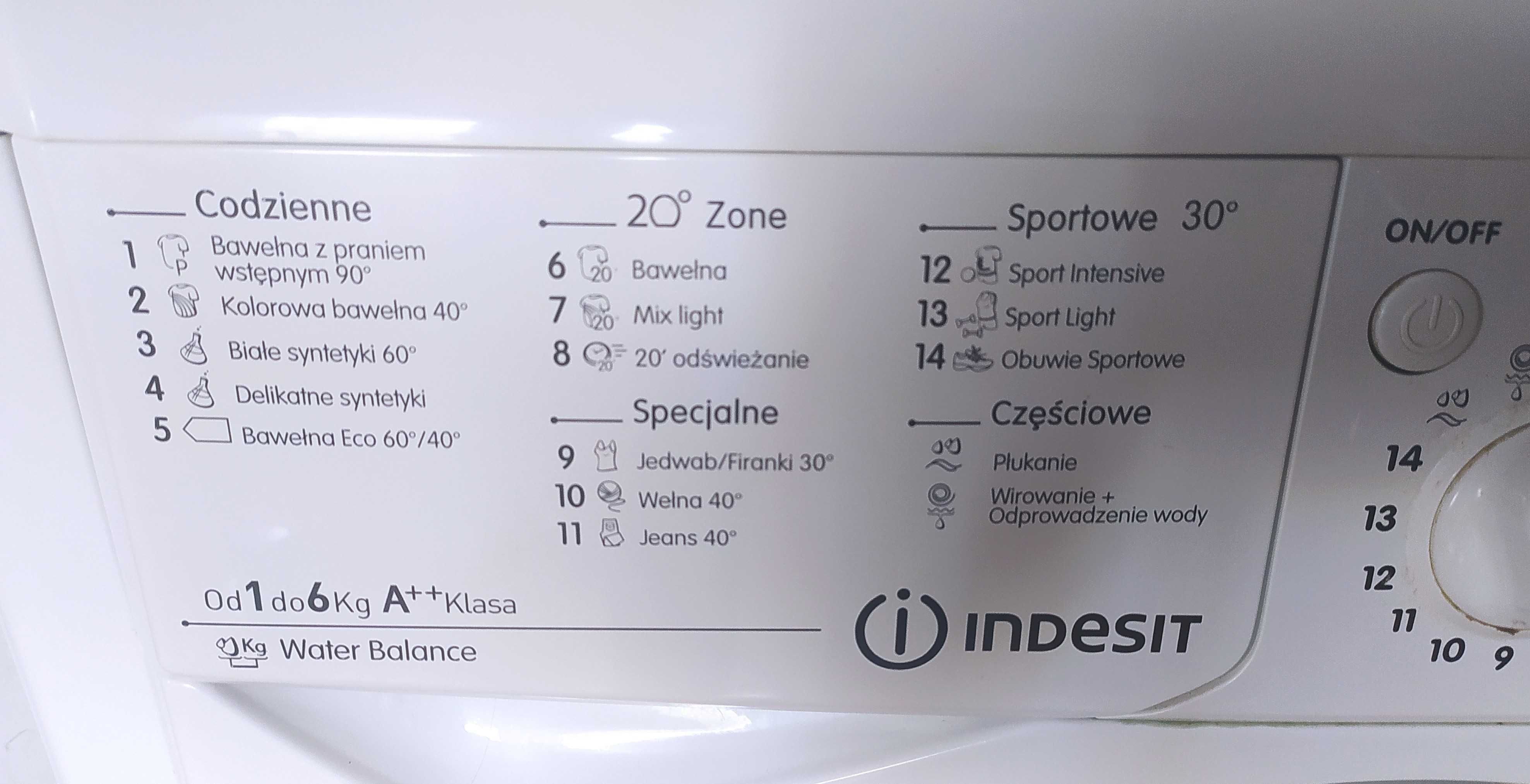 Pralka Indesit Eco Time IWD 61052 C ECO PL - łożysko do wymiany