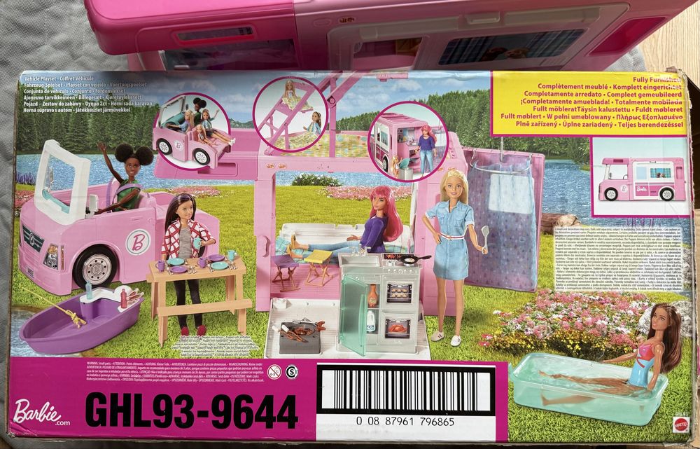 Kamper Barbie GHL93 camper różowy