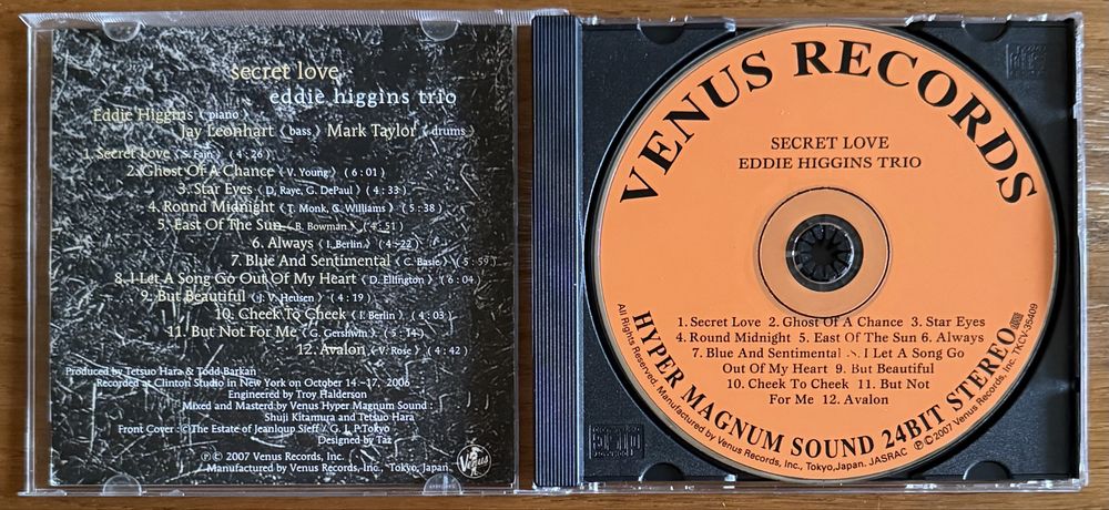 CD Диск Eddie Higgins Trio - Secret Love