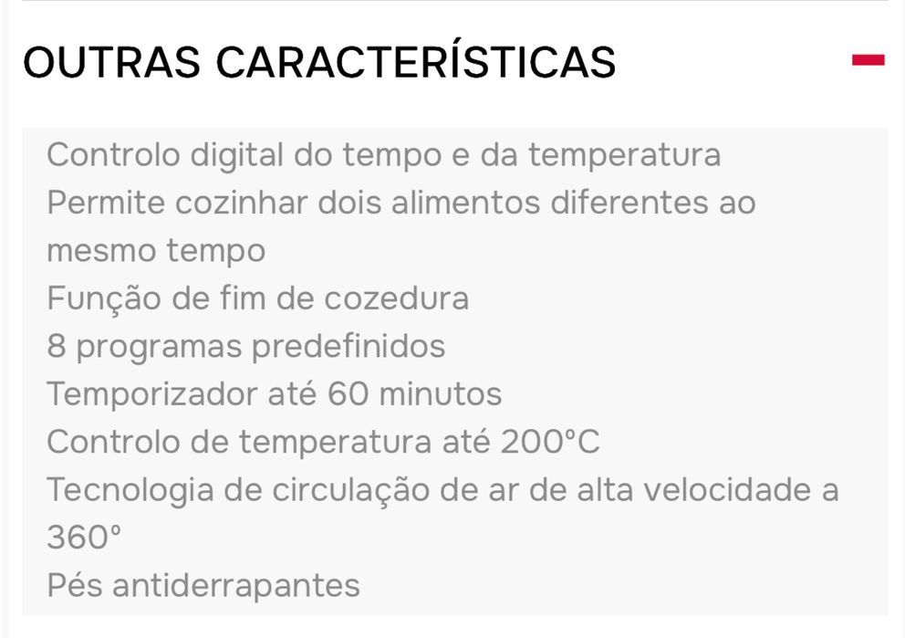 Air Fryer Ufesa Storm Fritadeira sem óleo