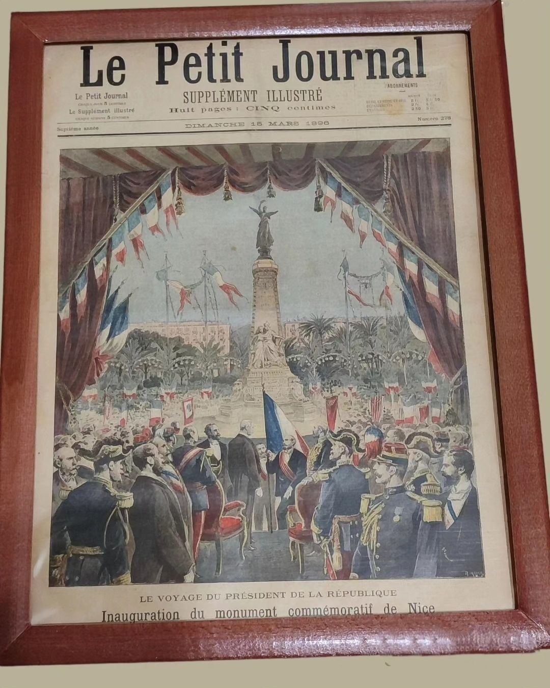 Франція Антикварний журнал "Le Petit Journal" 1896 р