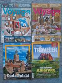 cztery magazyny "Traveler" i "Voyage" - zestaw