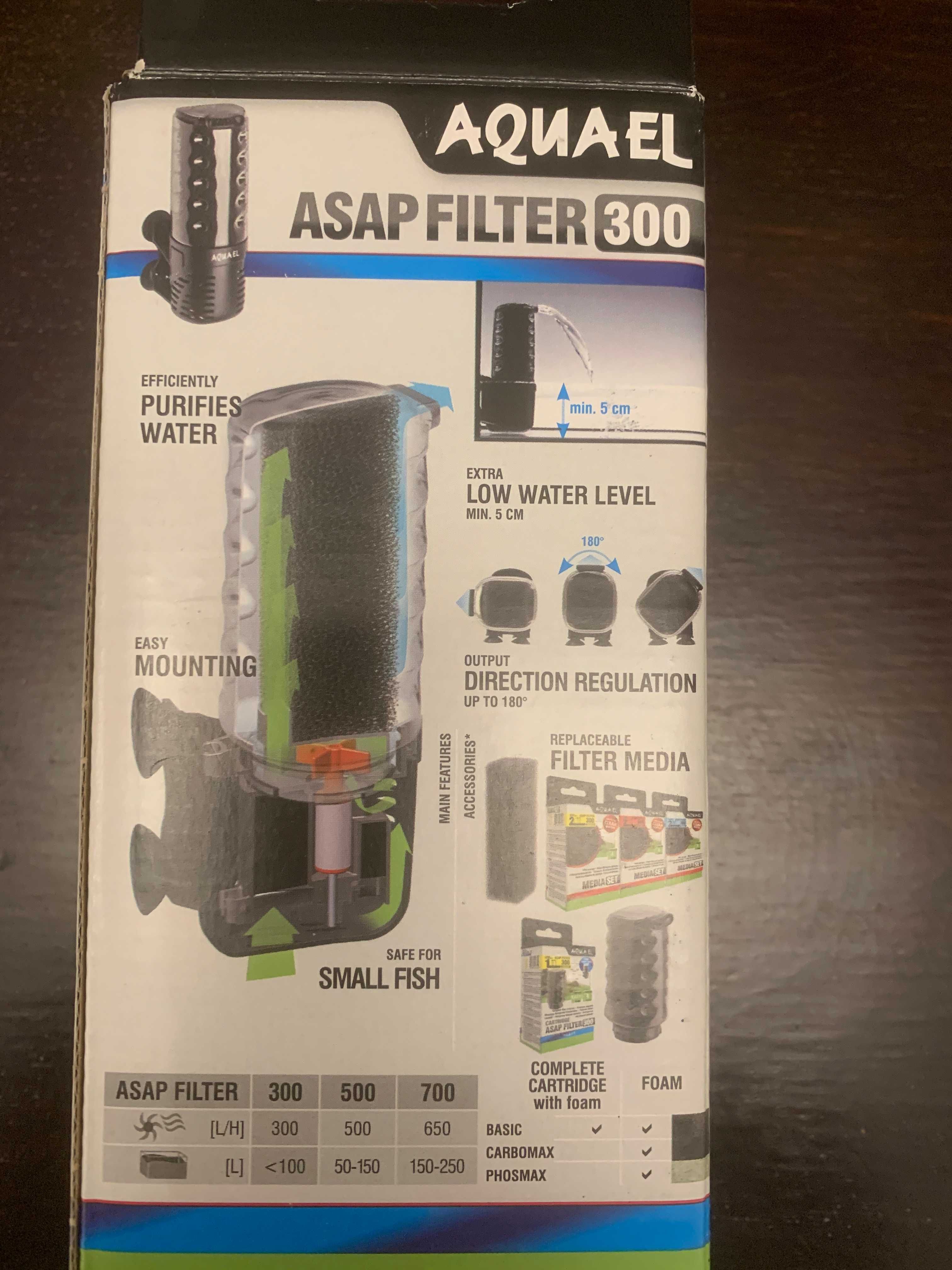 Aquael Asap Filter 300 - filtr  do akwarium max 100 l