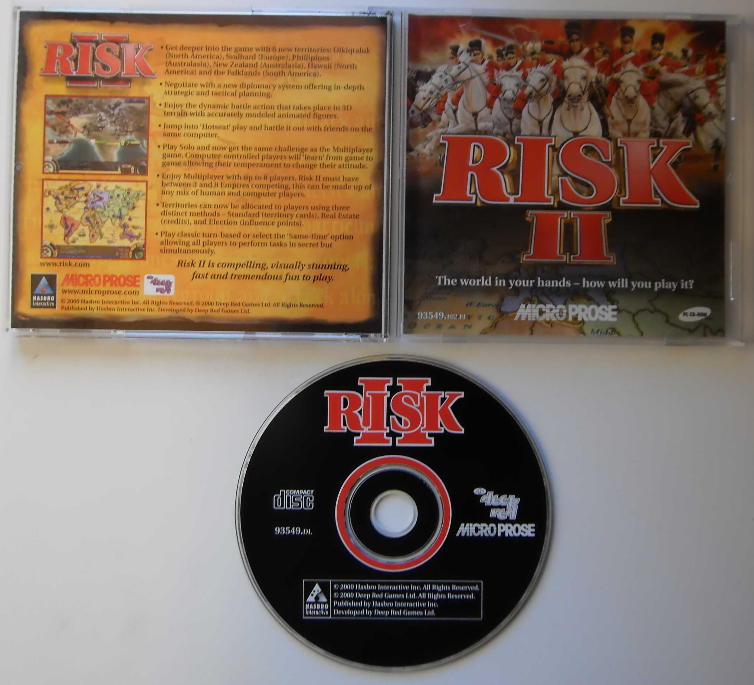 Jogo PC/CD-ROM "Risk II" 1 CD / Ano 2000 p/ Windows XP, Windows 98