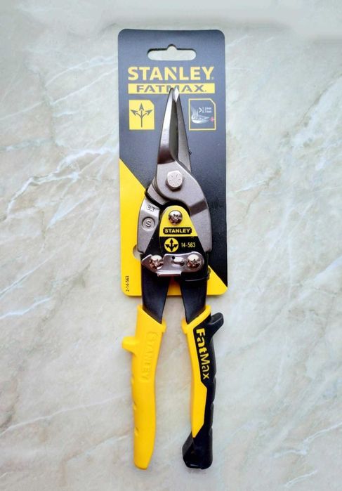 Nowe Nożyce do Blachy Proste Stanley Solidne do Cięcia Materiałów