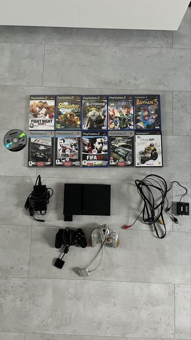 Zestaw PlayStation 2 kompletne + gry