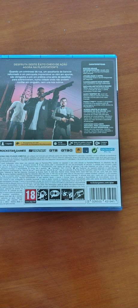 Jogo PS5 GTA 5 novo