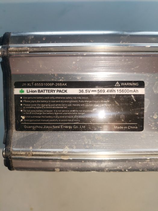 Bateria do hulajnogi, roweru 36v 15.6ah