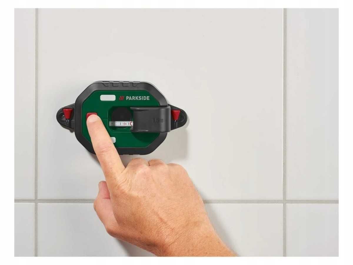 Poziomica laserowa z miarką Parkside PLLM 10 A1