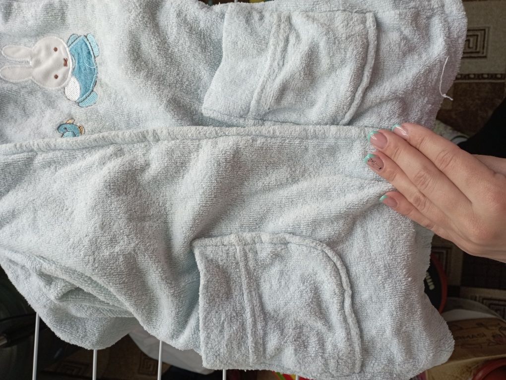 Махровий халат на хлопчика 12-18 місяців