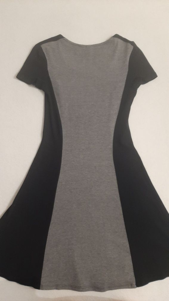 Sukienka letnia H&M szara + czarna XS