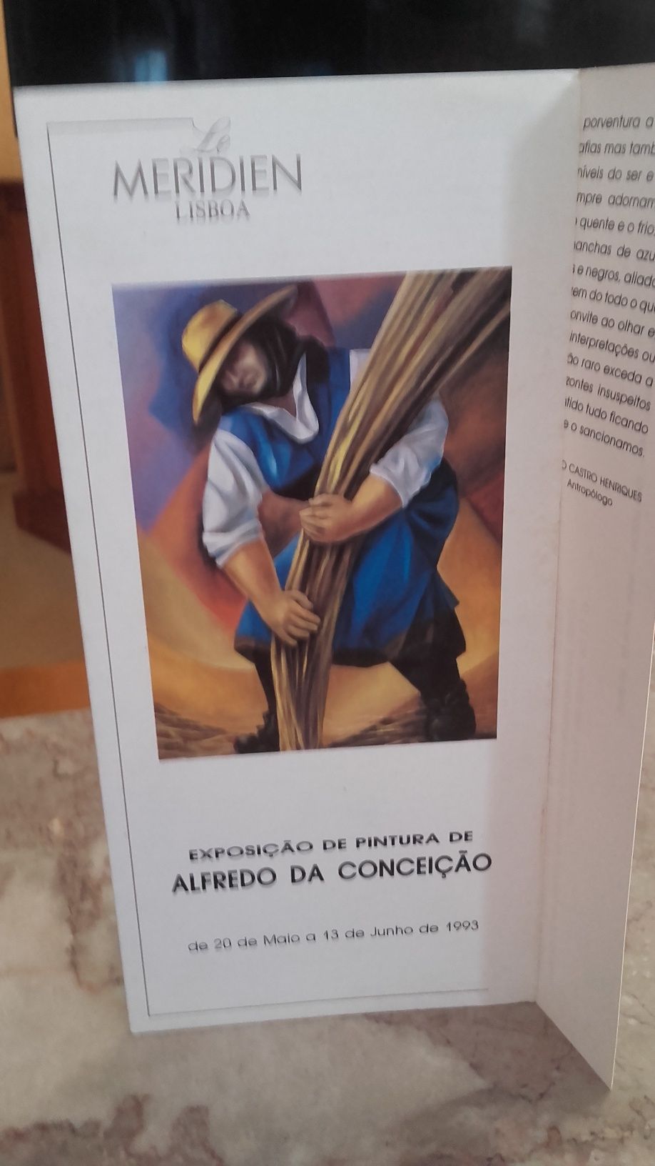 Quadro de Alfredo da Conceiçâo. Cristo. Datado e assinado.