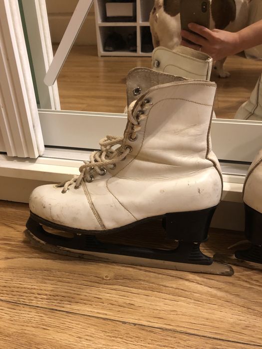 Коньки кожаные 36 размер 23 см