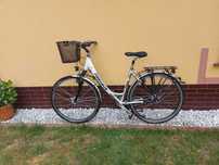 aluminiowy rower damski Pegasus Premio SL Nexus 8 amortyzator dynamo