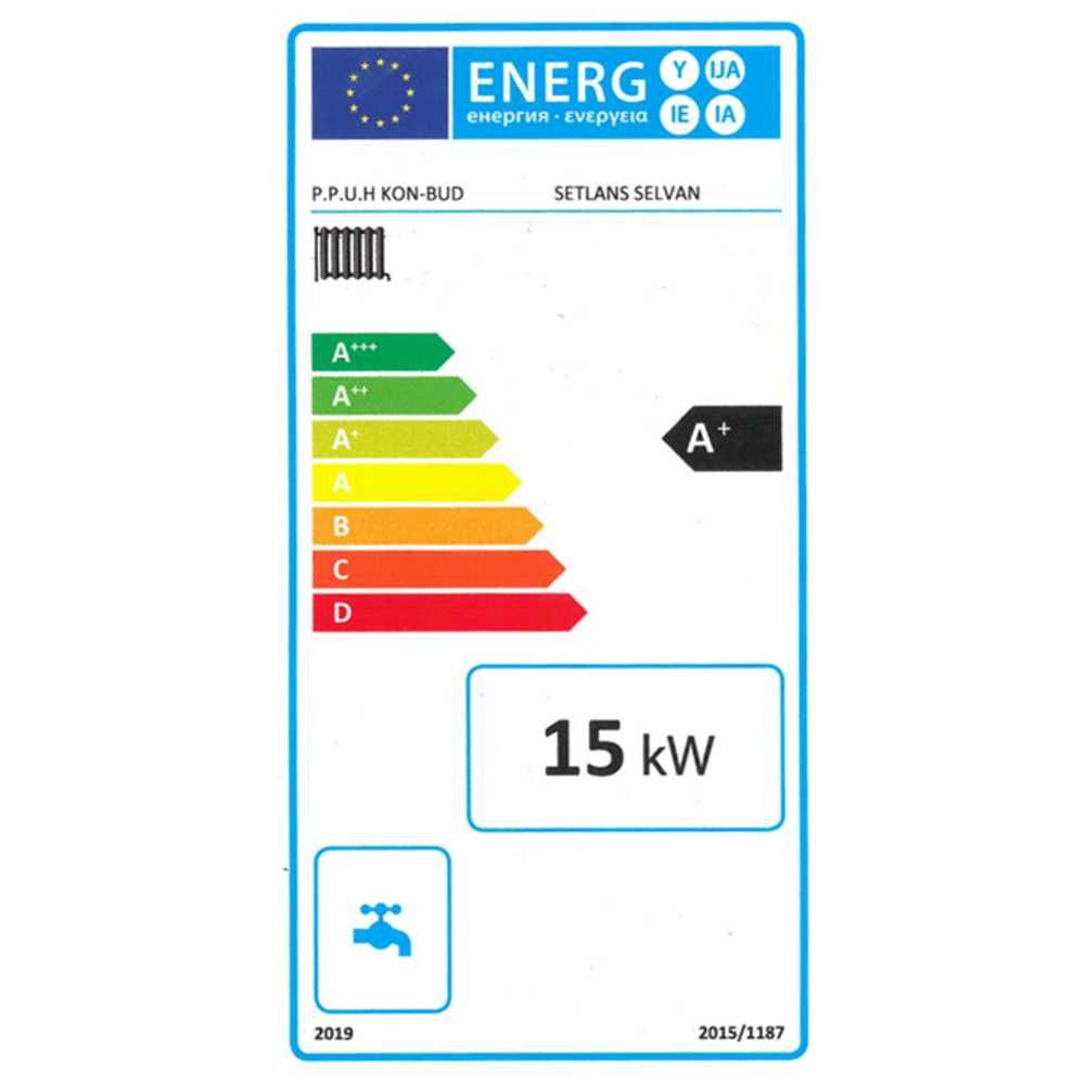 Kocioł, piec SETLANS Selvan 15 kW - tradycyjny / zasypowy