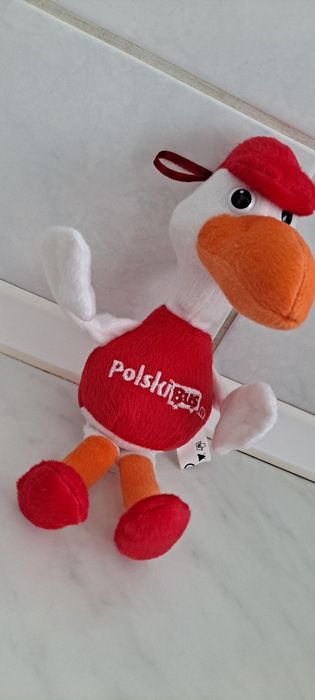 Maskotka Bocian Polski Bus 2 sztuki