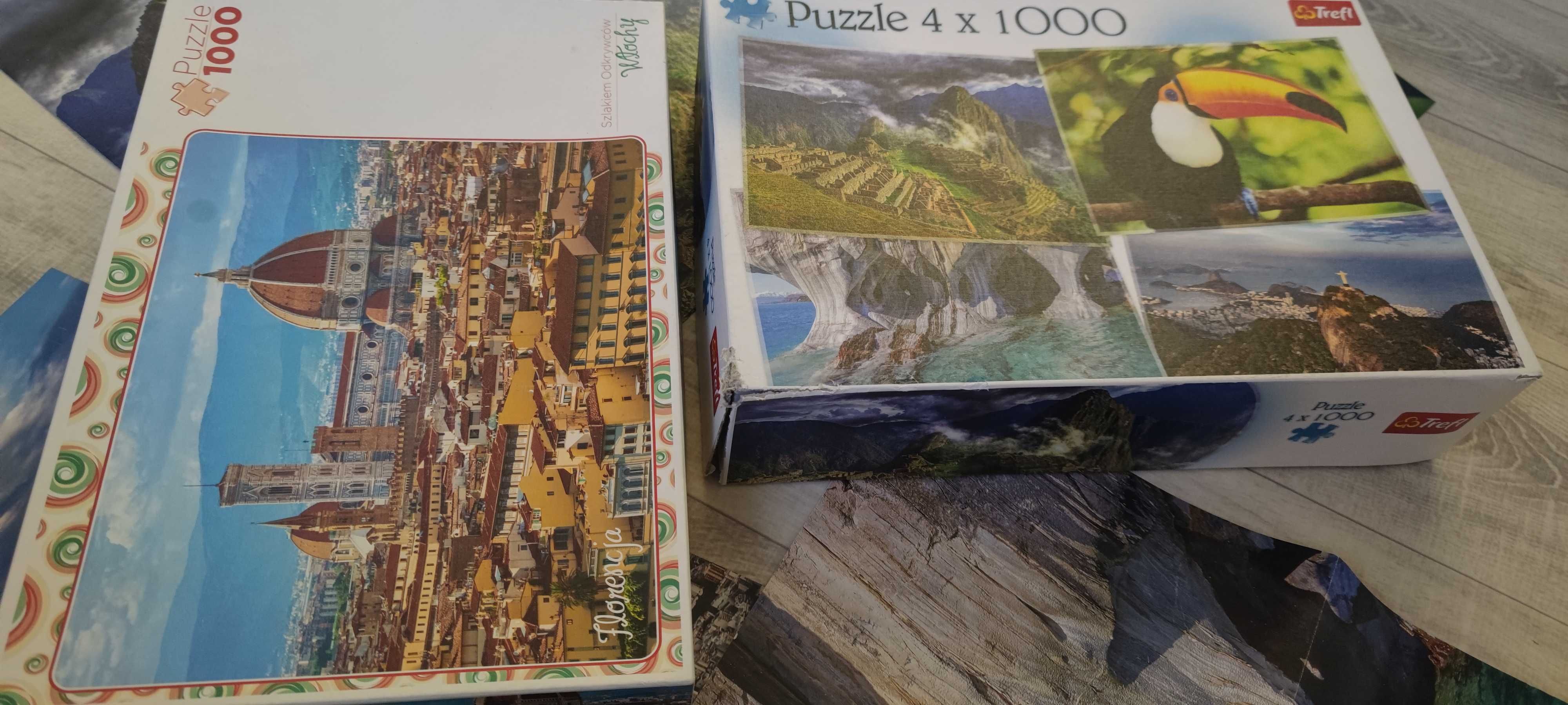 Puzzle 5 x 1000 elementów, 5000 puzzli zestaw